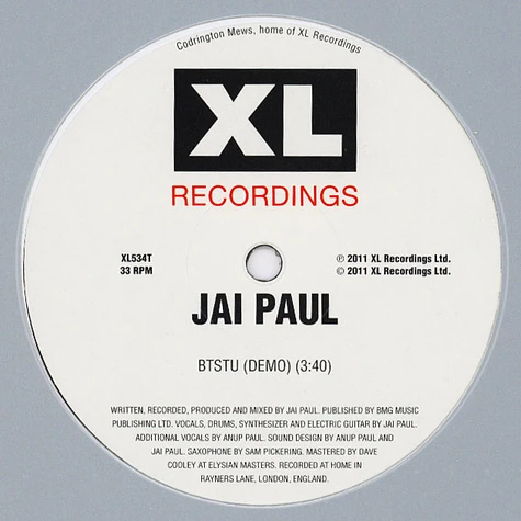 Jai Paul - BTSTU Remastered