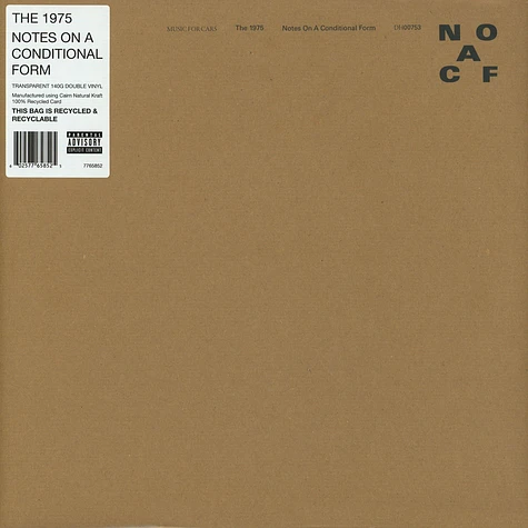 The 1975 - Notes On A Conditional Form Clear Vinyl Edition