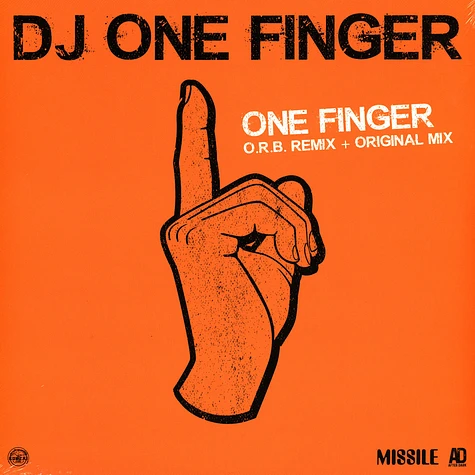 DJ One Finger - One Finger Transparent Orange Vinyl Edition