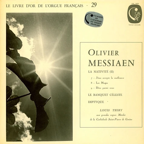 Olivier Messiaen / Louis Thiry - La Nativité (II), Le Banquet Céleste, Diptyque