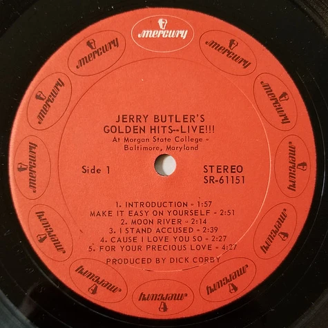 Jerry Butler - Jerry Butler's Golden Hits Live