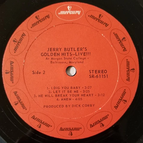 Jerry Butler - Jerry Butler's Golden Hits Live