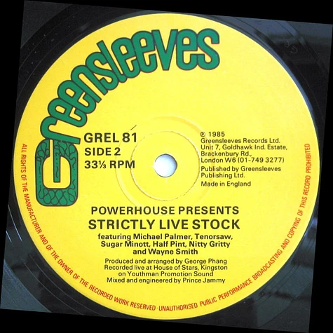 V.A. - Powerhouse Presents: Strictly Live Stock