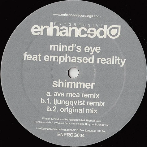 Mind's Eye Feat Emphased Reality - Shimmer