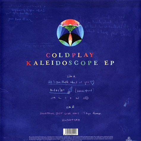 Coldplay - Kaleidoscope EP Black Vinyl Edition