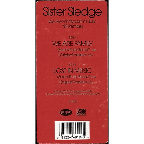 Sister Sledge - We Are Family / Lost In Music ('93 Remixes)