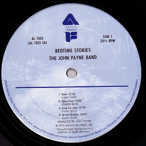 The John Payne Band - Bedtime Stories