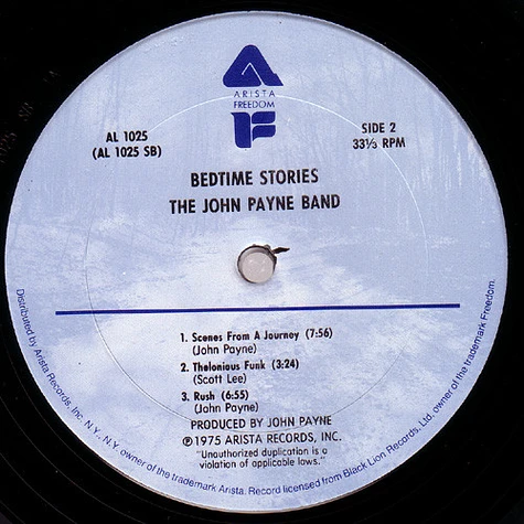 The John Payne Band - Bedtime Stories