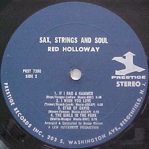 Red Holloway - Sax, Strings & Soul