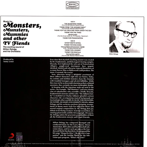 Milton Delugg & His Orchestra - Music For Monsters, Munsters, Mummies & Other Tv Fiends Ghoulish Green Vinyl Edition