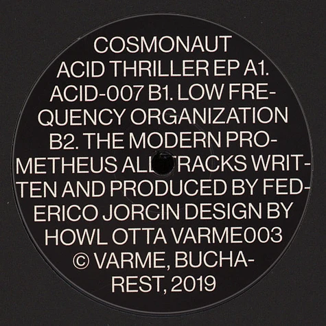 Cosmonaut - Acid Thriller EP