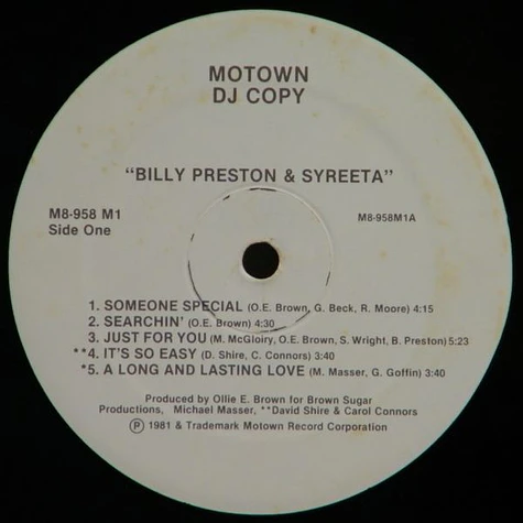 Billy Preston & Syreeta - Billy Preston & Syreeta