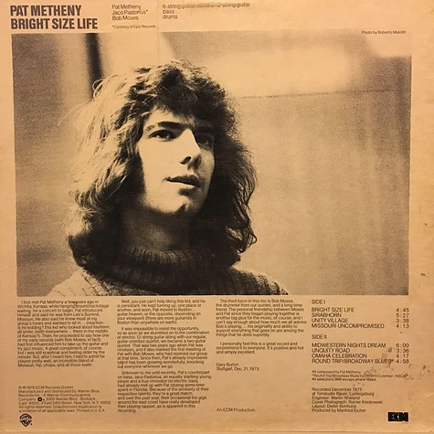 Pat Metheny - Bright Size Life