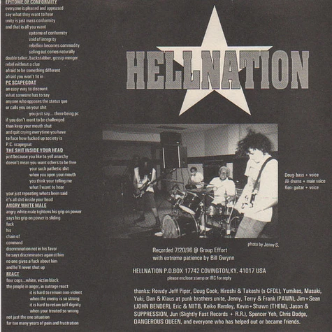 Hellnation / C.F.D.L. - Hellnation / Chaotic Formidable Destruction League