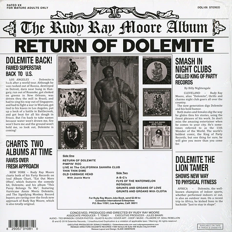 Rudy Ray Moore - Return Of Dolemite