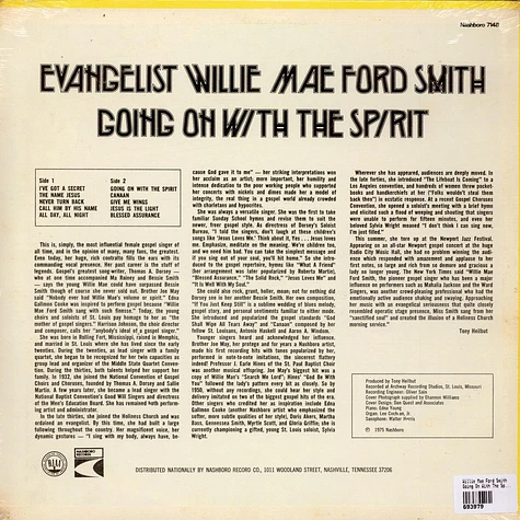 Willie Mae Ford Smith - Going On With The Spirit