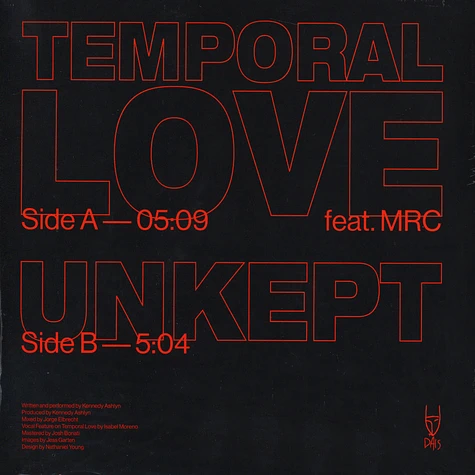 SRSQ - Temporal Love Clear Red Vinyl Edition