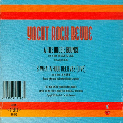 Yacht Rock Revue - Doobie Bounce / What A Fool Believes (Live In Boston) Black Friday Record Store Day 2019 Edition