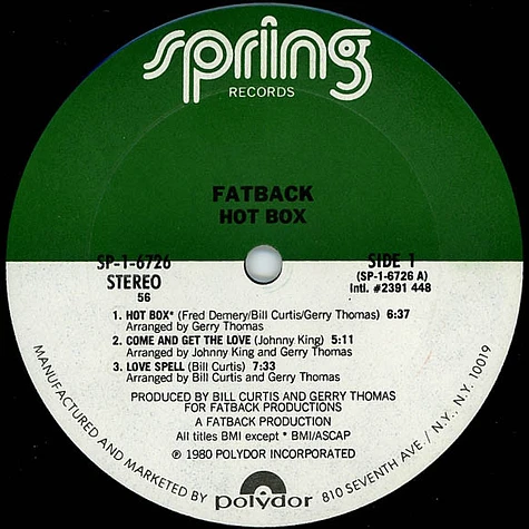 The Fatback Band - Hot Box