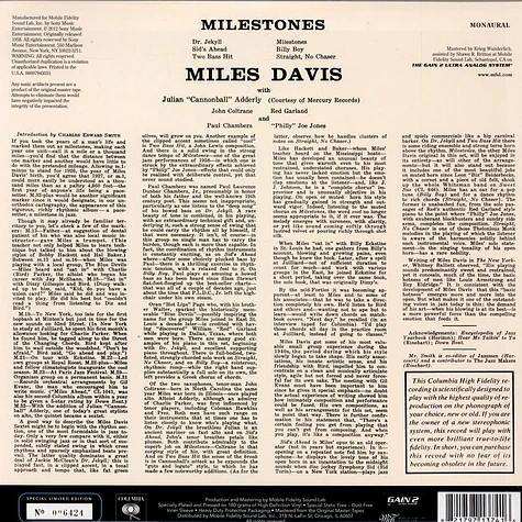 Miles Davis - Milestones