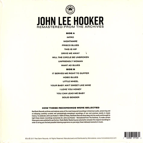 John Lee Hooker - Remastered From The Archives