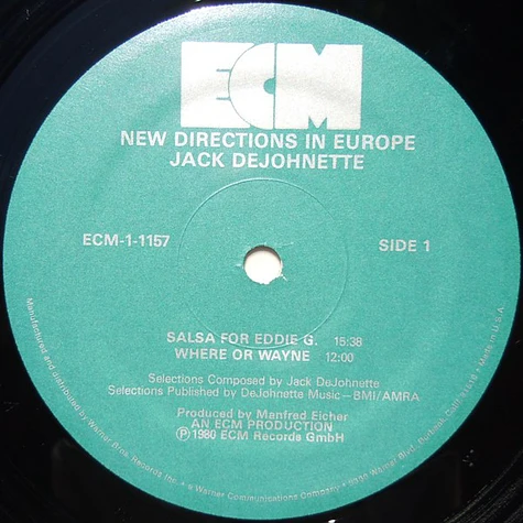 Jack DeJohnette - New Directions In Europe