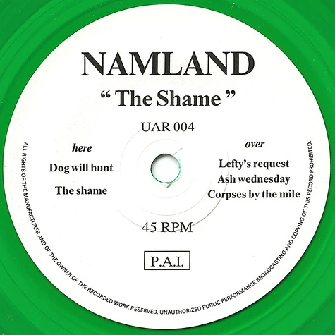 Nam Land - The Shame