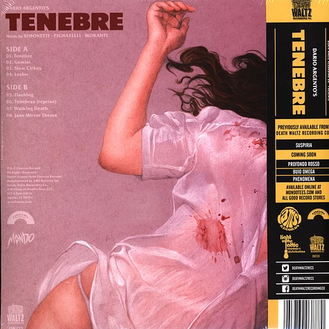 Goblin - OST Tenebre Colored Vinyl Edition