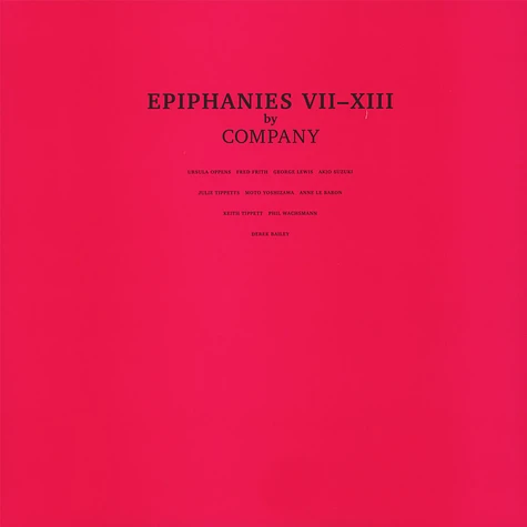 Company - Epiphanies VII-XIII