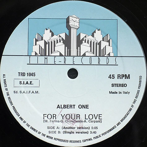 Albert One - For Your Love (Another Version)