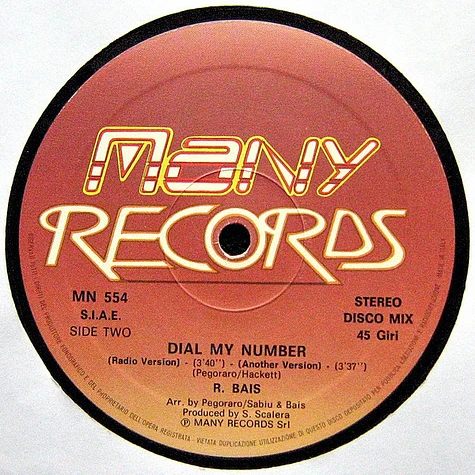 Romano Bais - Dial My Number