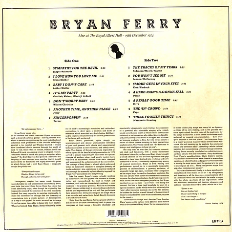 Bryan Ferry - Live At The Royal Albert Hall 1974