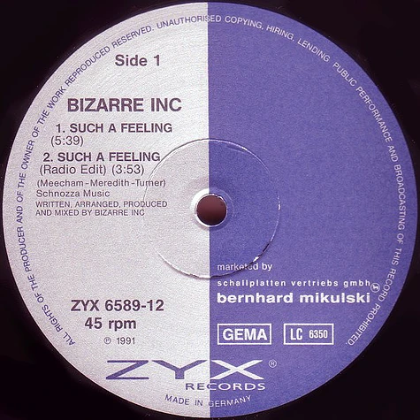 Bizarre Inc - Such A Feeling