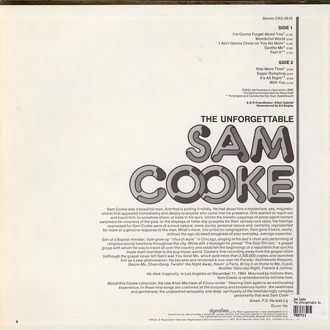 Sam Cooke - The Unforgettable Sam Cooke