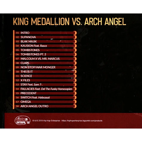 King Medallions Vs Arch Angel (Planet Asia & Homeliss Derelix) - Blak Majik