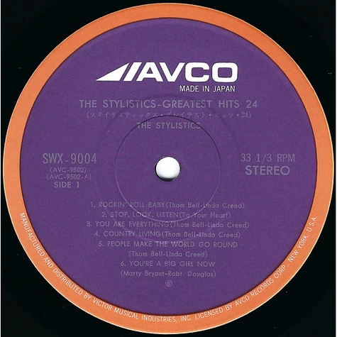 The Stylistics = The Stylistics - Greatest Hits 24 = グレイテスト・ヒッツ24
