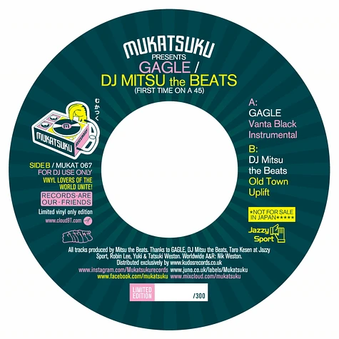 V.A. - Gagle / DJ Mitsu The Beats - First Time On A 45