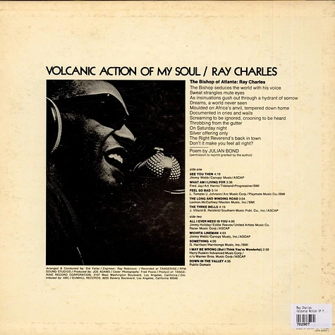 Ray Charles - Volcanic Action Of My Soul