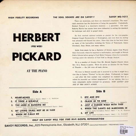 Herbert Pee-Wee Pickard - Soul Piano