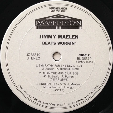 Jimmy Maelen - Beats Workin'