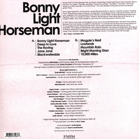 Bonny Light Horseman - Bonny Light Horseman Black Vinyl Edition