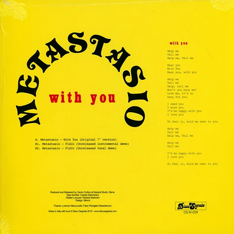 Metastasio - With You