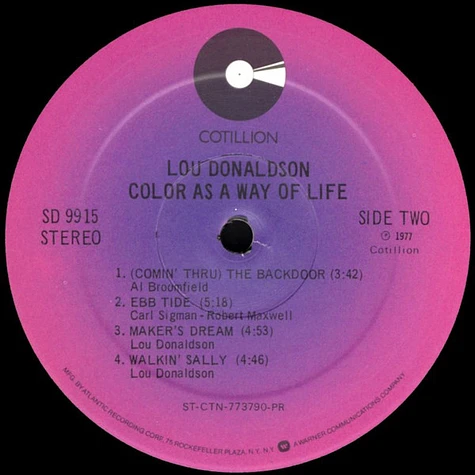 Lou Donaldson - Color As A Way Of Life