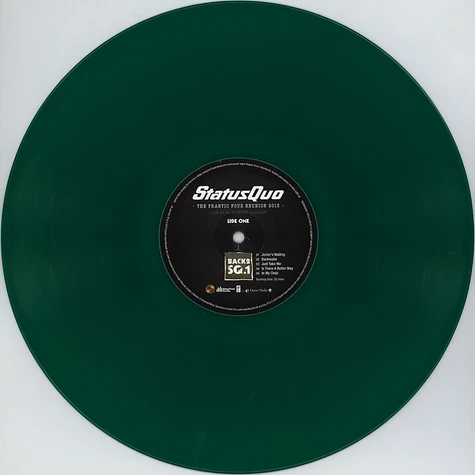 Status Quo - Back2sq1 The Frantic Four Reunion 2013 Live At The 02 Academy Glasgow Limited Green Vinyl Edition