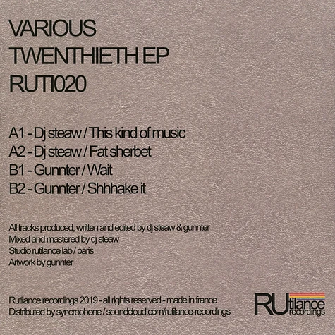 DJ Steaw & Gunnter - Twentieth EP