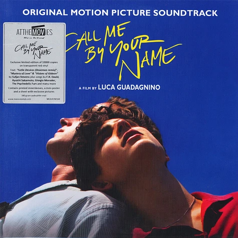 V.A. - OST Call Me By Your Name Transparent Red Vinyl Edition
