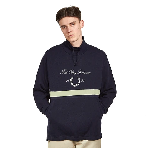 Fred Perry - Embroidered Funnel Neck Sweatshirt