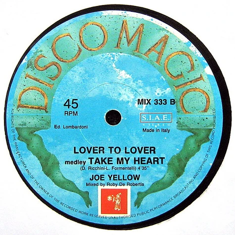 Joe Yellow - Two Special Medley