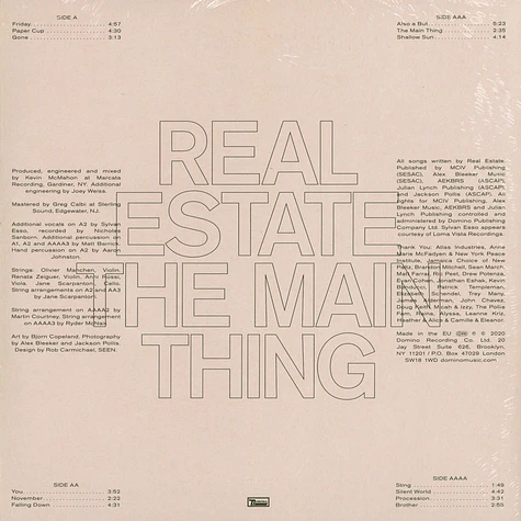 Real Estate - The Main Thing Deluxe Edition