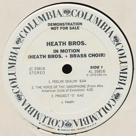 The Heath Brothers - In Motion